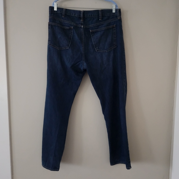 Old navy loose denim size 36×32 mens jeans straight leg dark wash - Picture 5 of 5